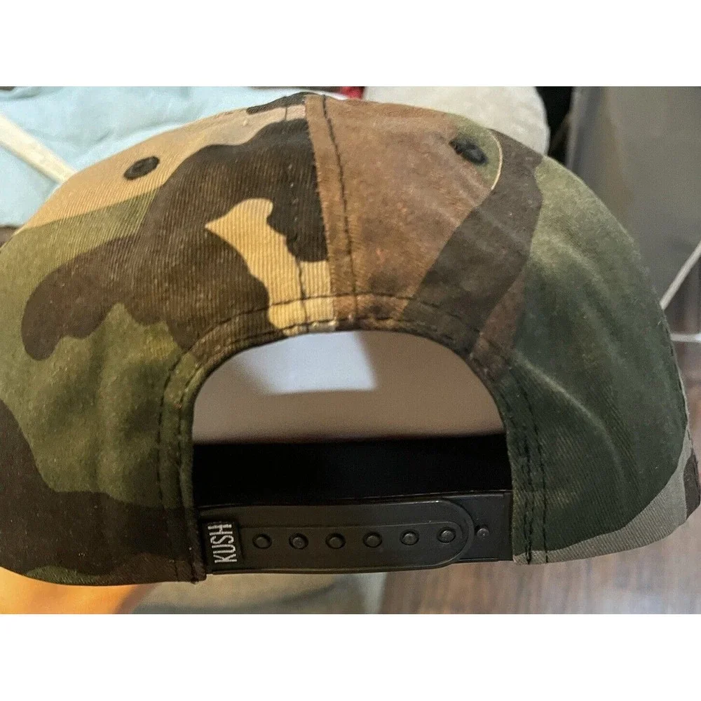 Kush‎ Friendly Camo Snapback Hat  Trucker One Size Green 420 Smoker
